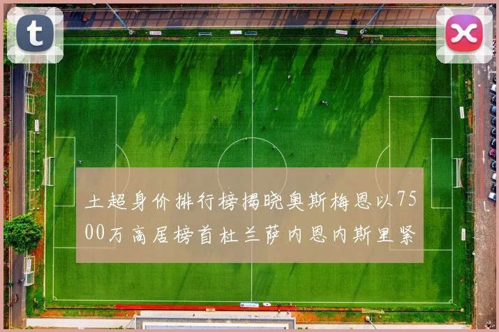 土超身价排行榜揭晓奥斯梅恩以7500万高居榜首杜兰萨内恩内斯里紧随其后
